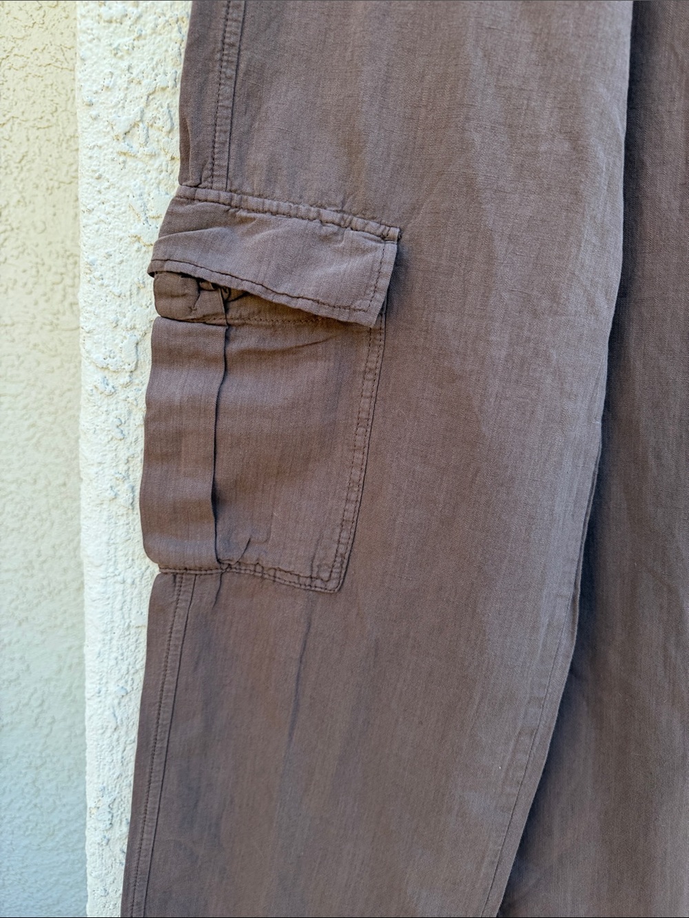 BDG Urban Outfitters Cargo Wide Leg Drawstring Brown Pants Size S - Picture 3 of 7